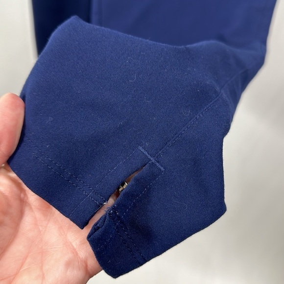 Figs High Waisted Pleated Navy Blue scrub pants size small tall - Picture 4 of 12